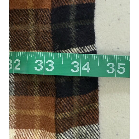 Farmhouse Frocks Button Down Flannel Shacket Oversized Jacket Made By Amish XL - Picture 7 of 7